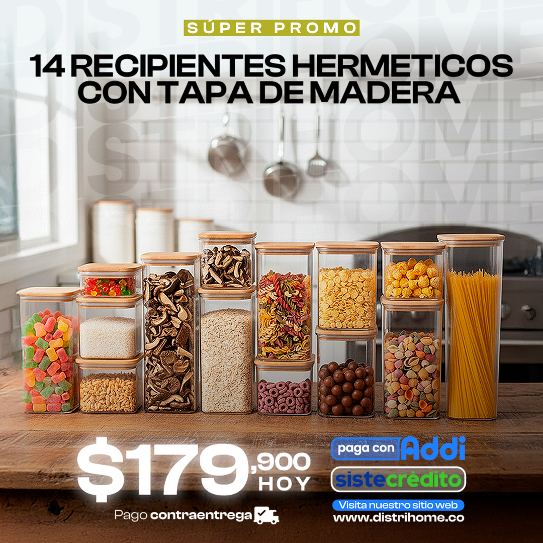 RECIPIENTES X14 MADERA