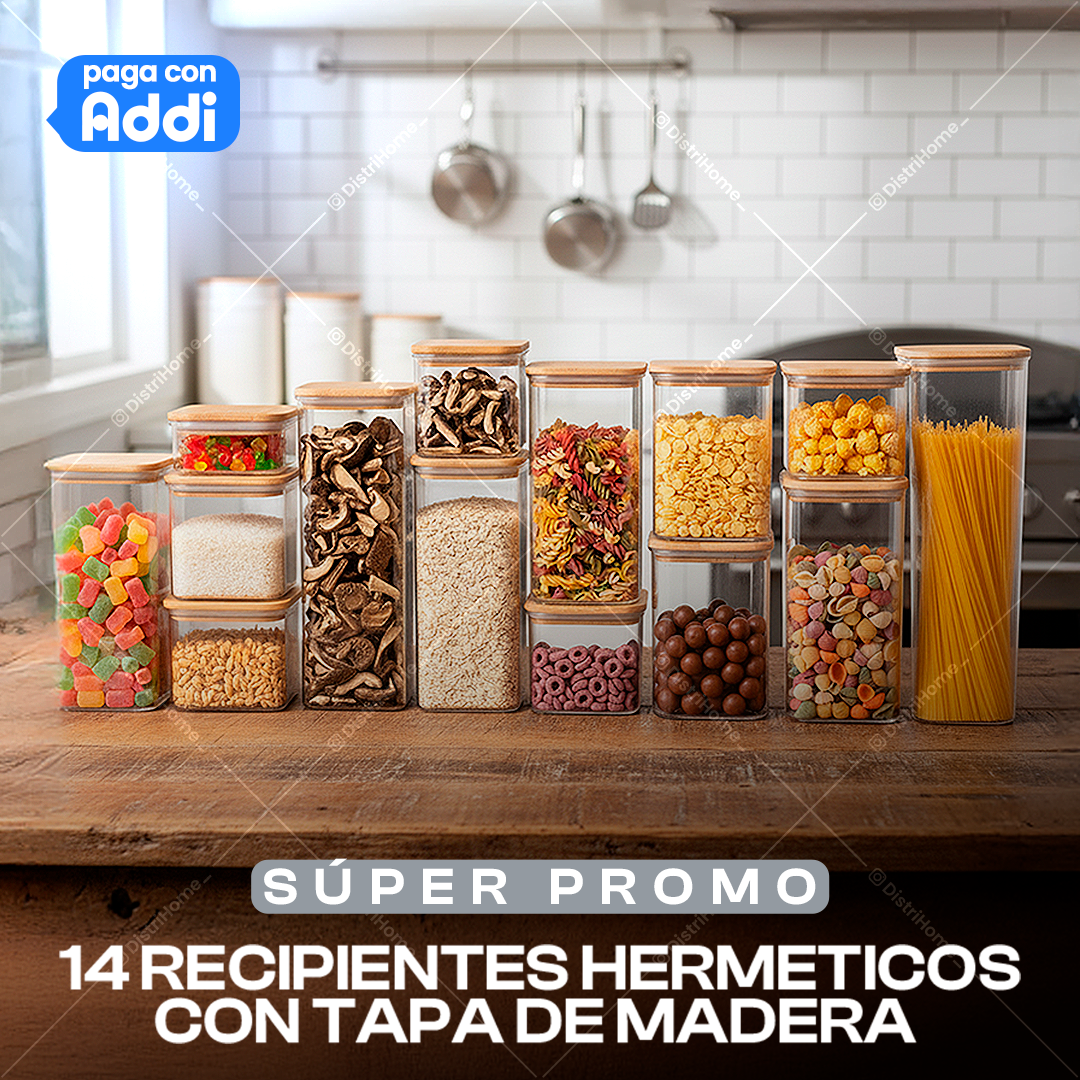 RECIPIENTES X14 MADERA