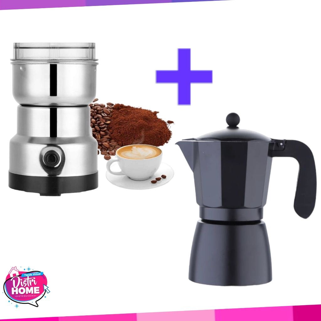 MOLINO + CAFETERA