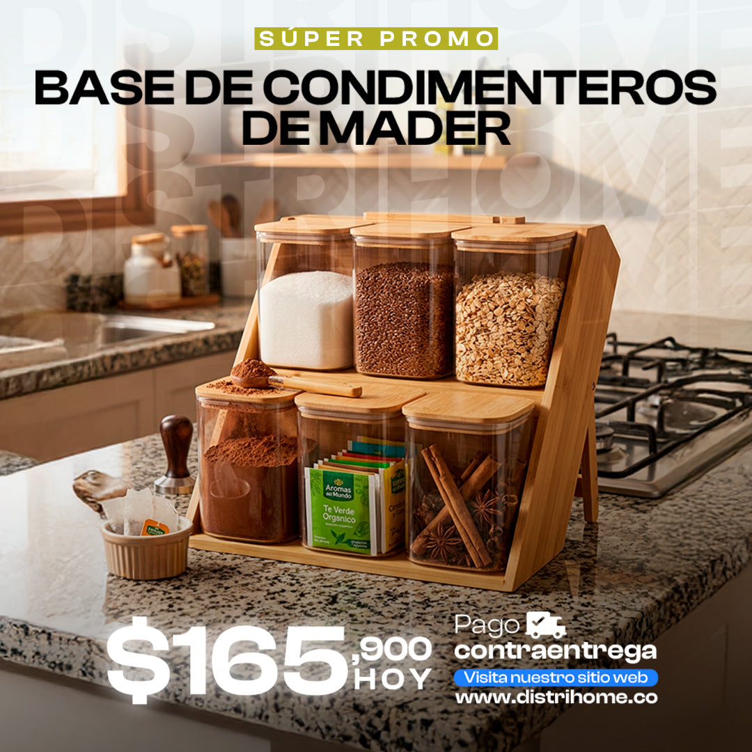 BASE DE CONDIMENTEROS DE MADERA