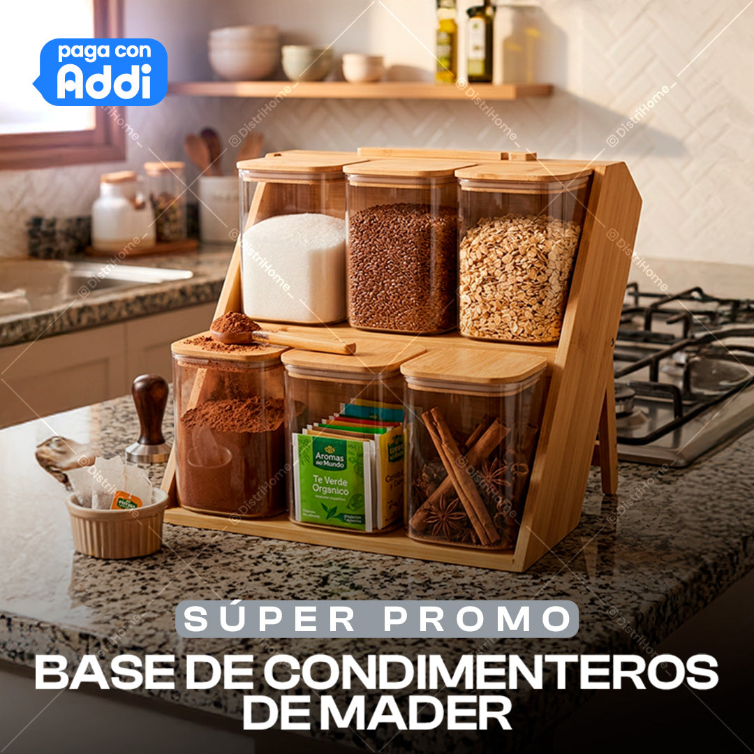 BASE DE CONDIMENTEROS DE MADERA