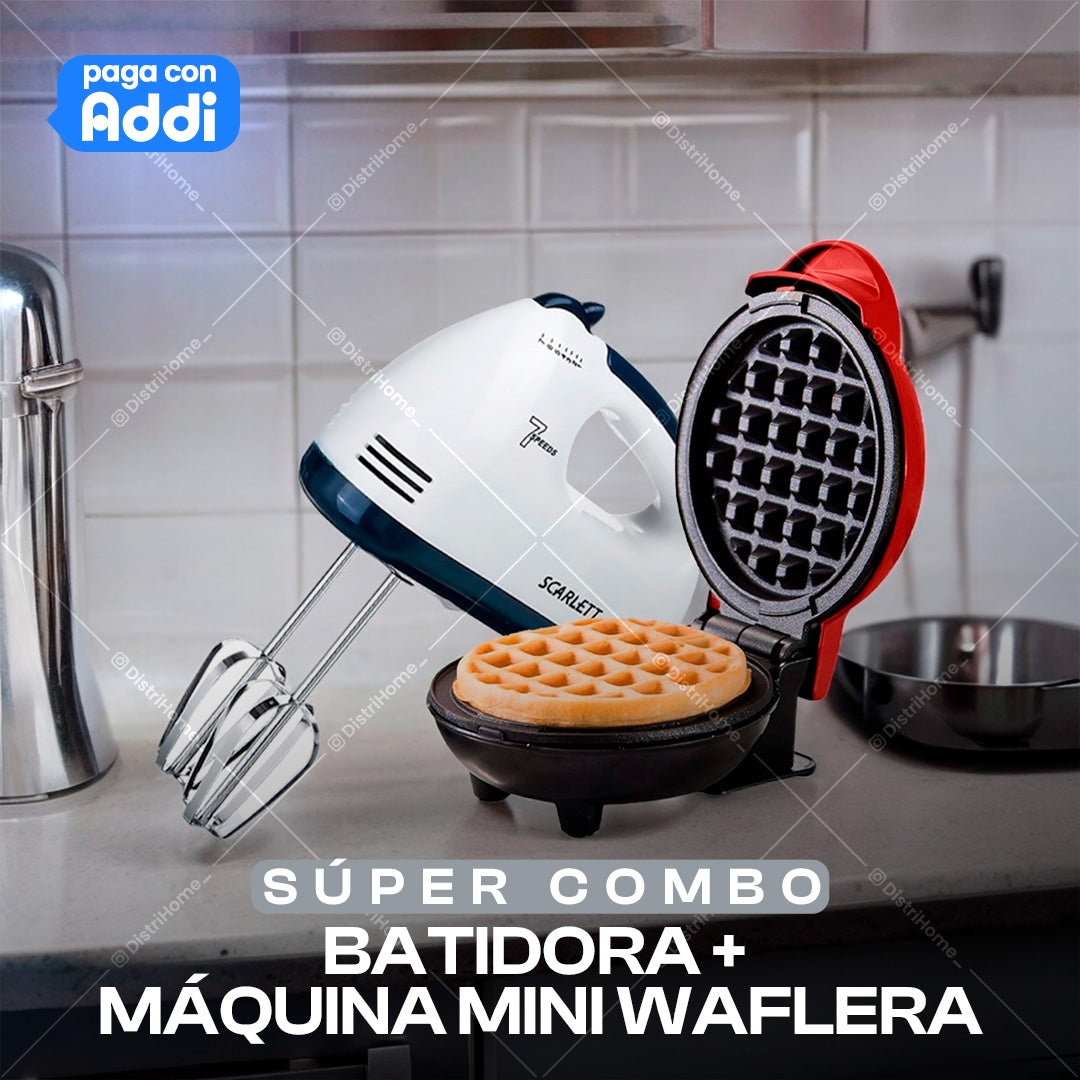COMBO WAFLERA + BATIDORA