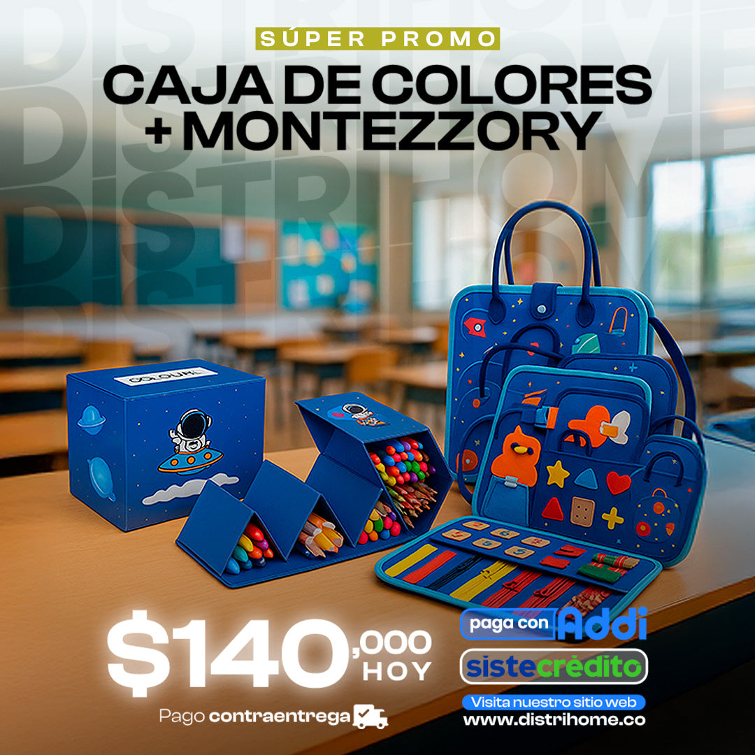 COMBO CAJA DE COLORES + MONTEZZORY