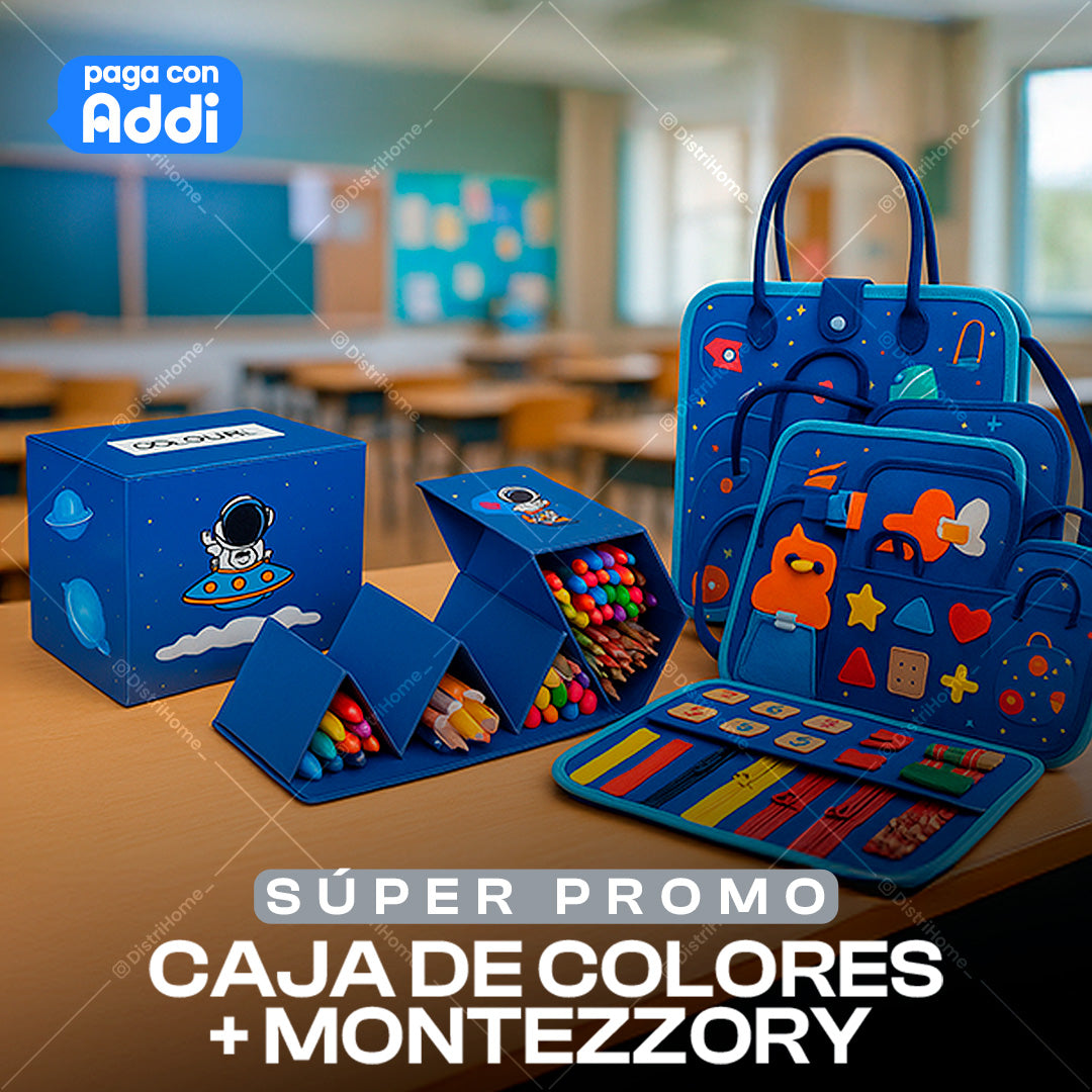 COMBO CAJA DE COLORES + MONTEZZORY