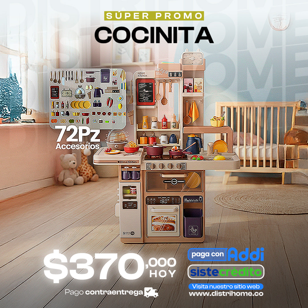 COCINITA CON LUCES + SONIDOS + AGUA