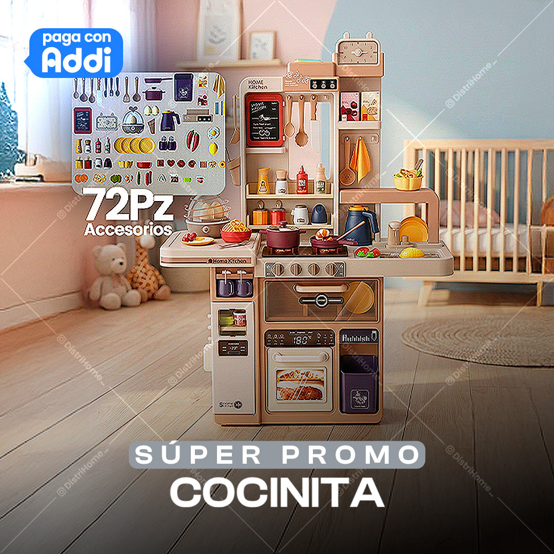 COCINITA CON LUCES + SONIDOS + AGUA