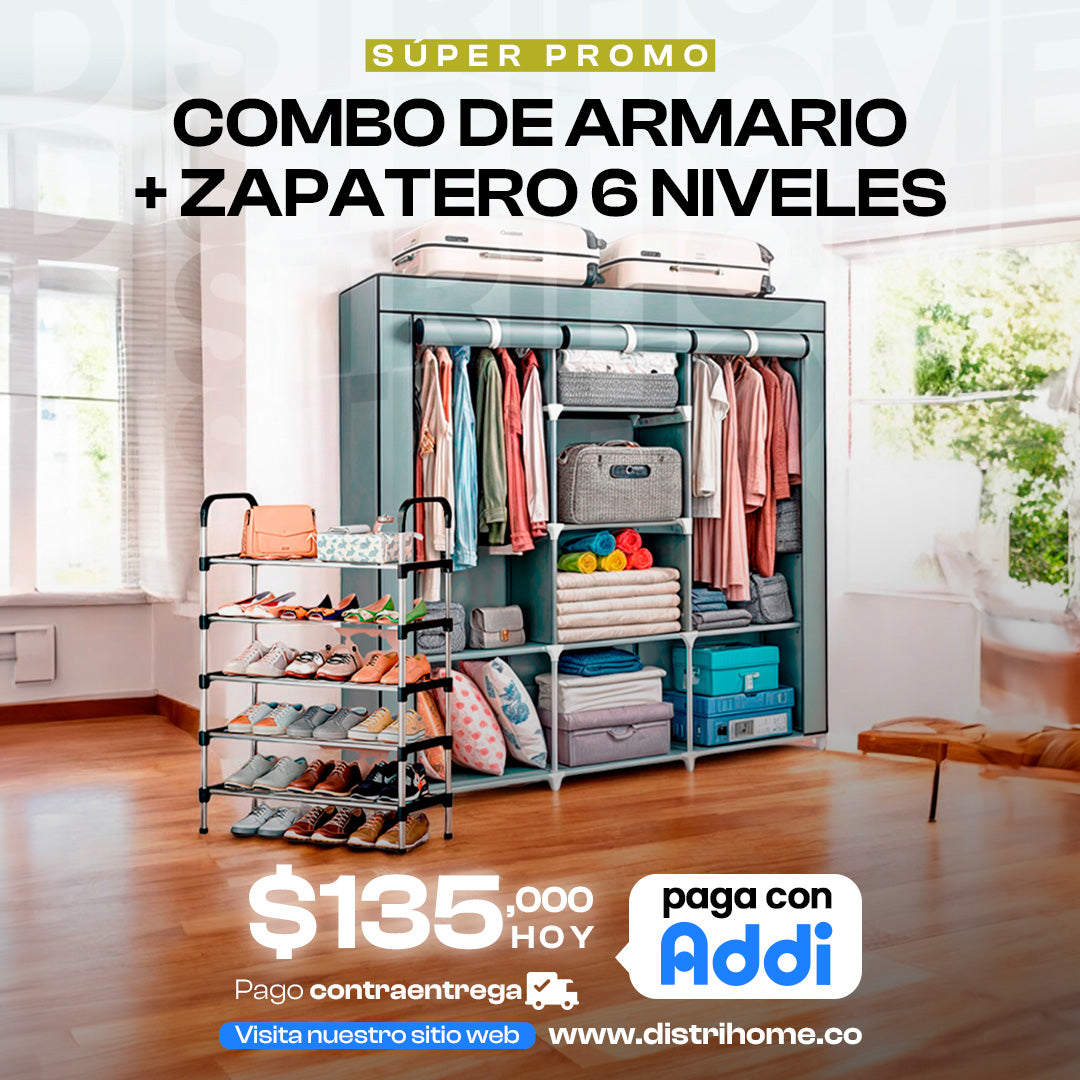 COMBO ARMARIO + ORGANIZADOR DE ZAPATOS