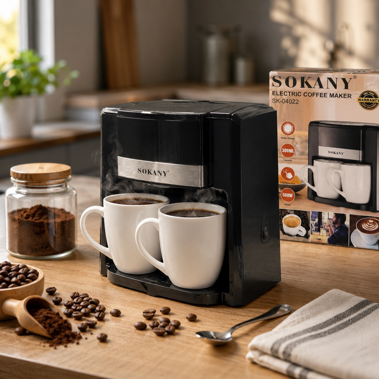 CAFETERA SOKANY DOBLE