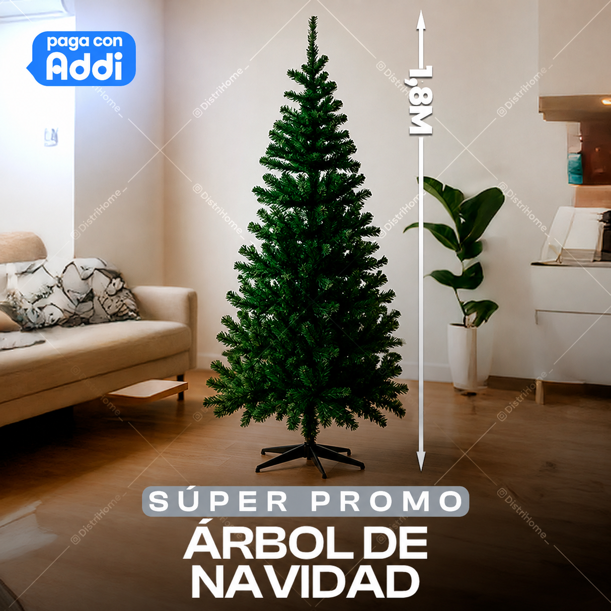 ARBOL DE NAVIDAD 1,8M