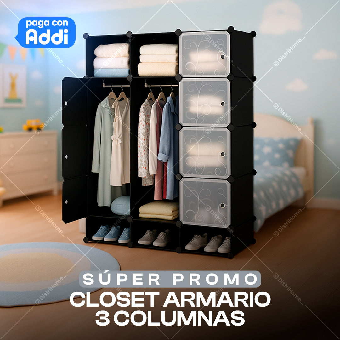 3 COLUMNAS CLOSET ARMARIO LAMINAS