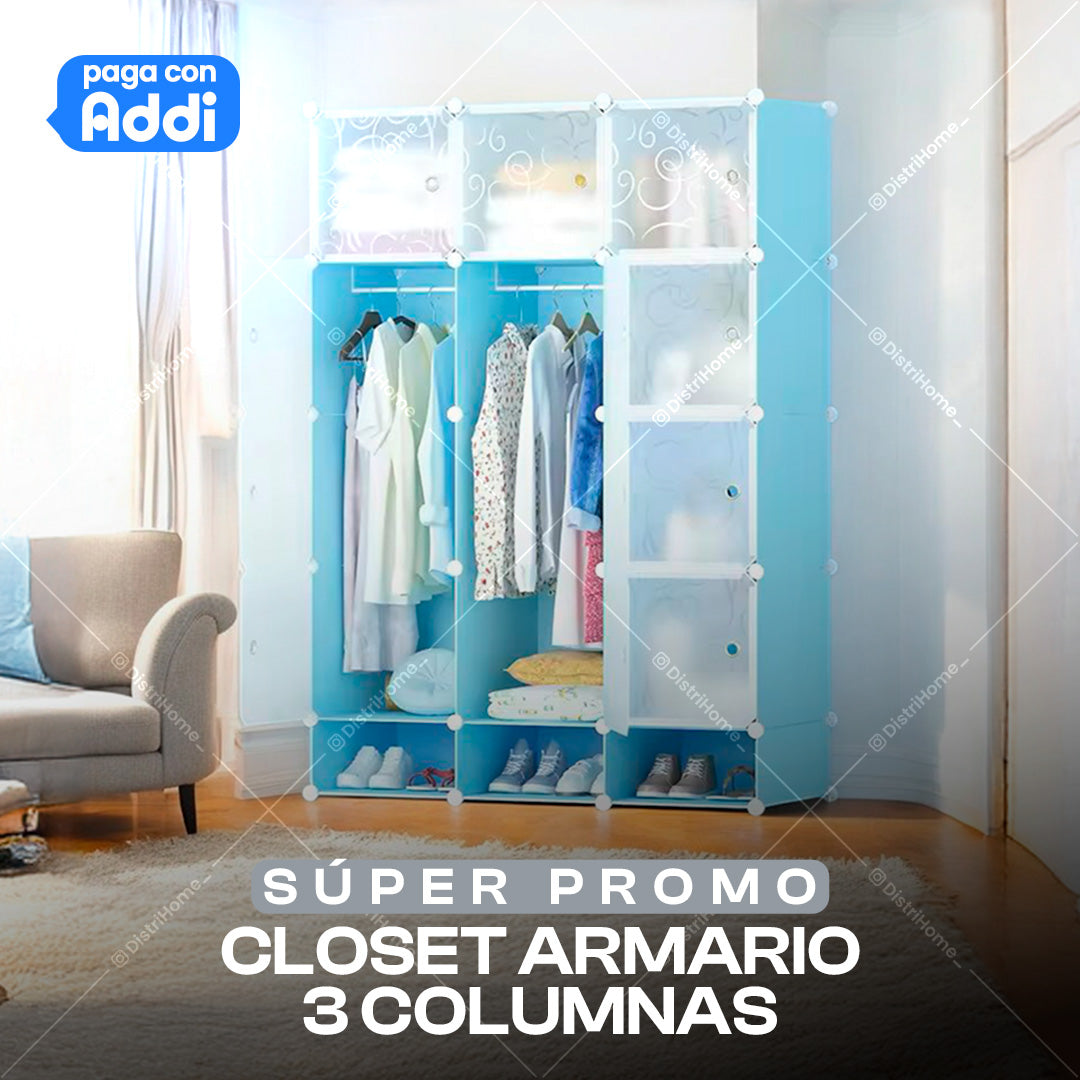 3 COLUMNAS CLOSET ARMARIO LAMINAS