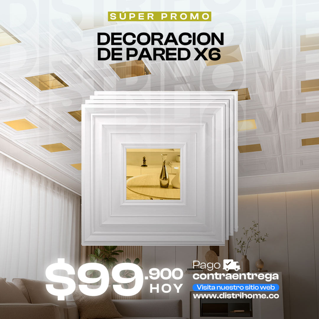 DECORACION DE PARED X6