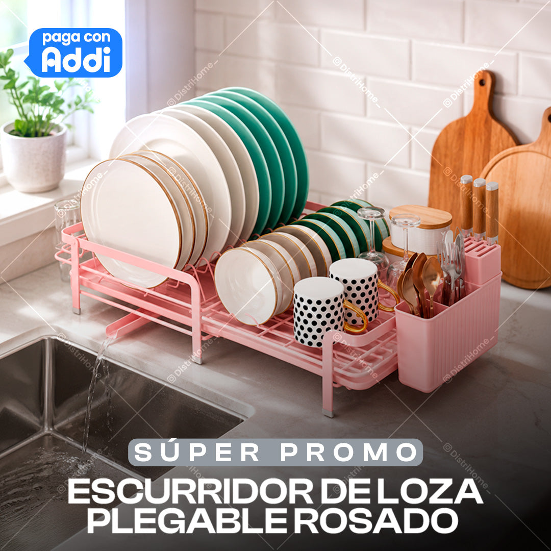 ESCURRIDOR ROSADO PLEGABLE