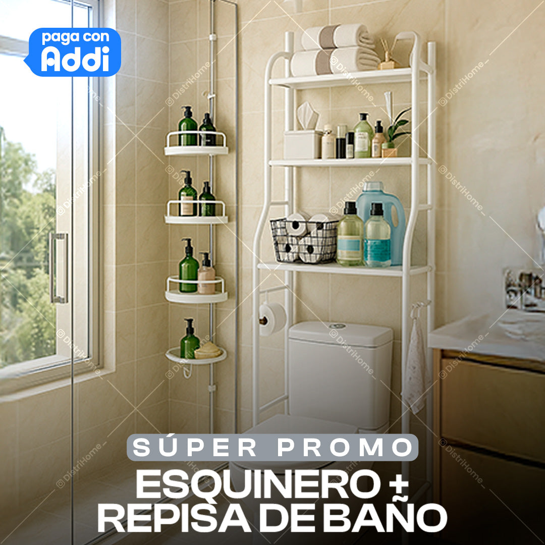 COMBO REPISA DE BAÑO + ESQUINERO