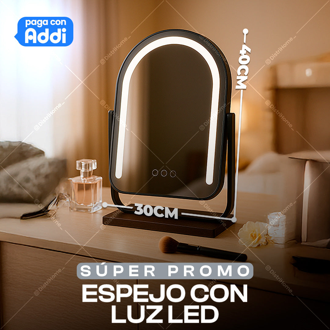ESPEJO CON LUZ LED