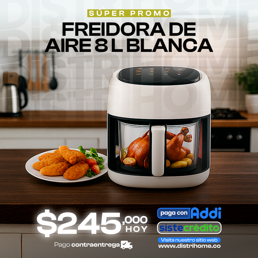 FREIDORA DE 8 L TRANSPARENTE