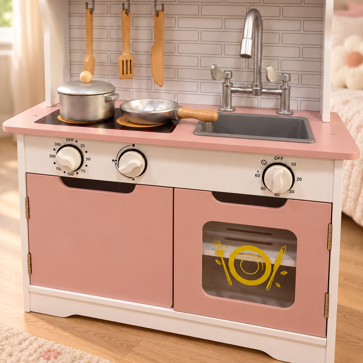 COCINITA EN MADERA PALO DE ROSA