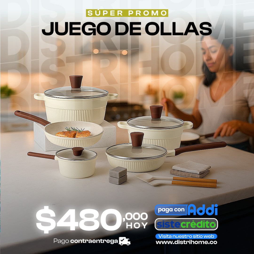 JUEGO DE OLLAS DE 16 PIEZAS