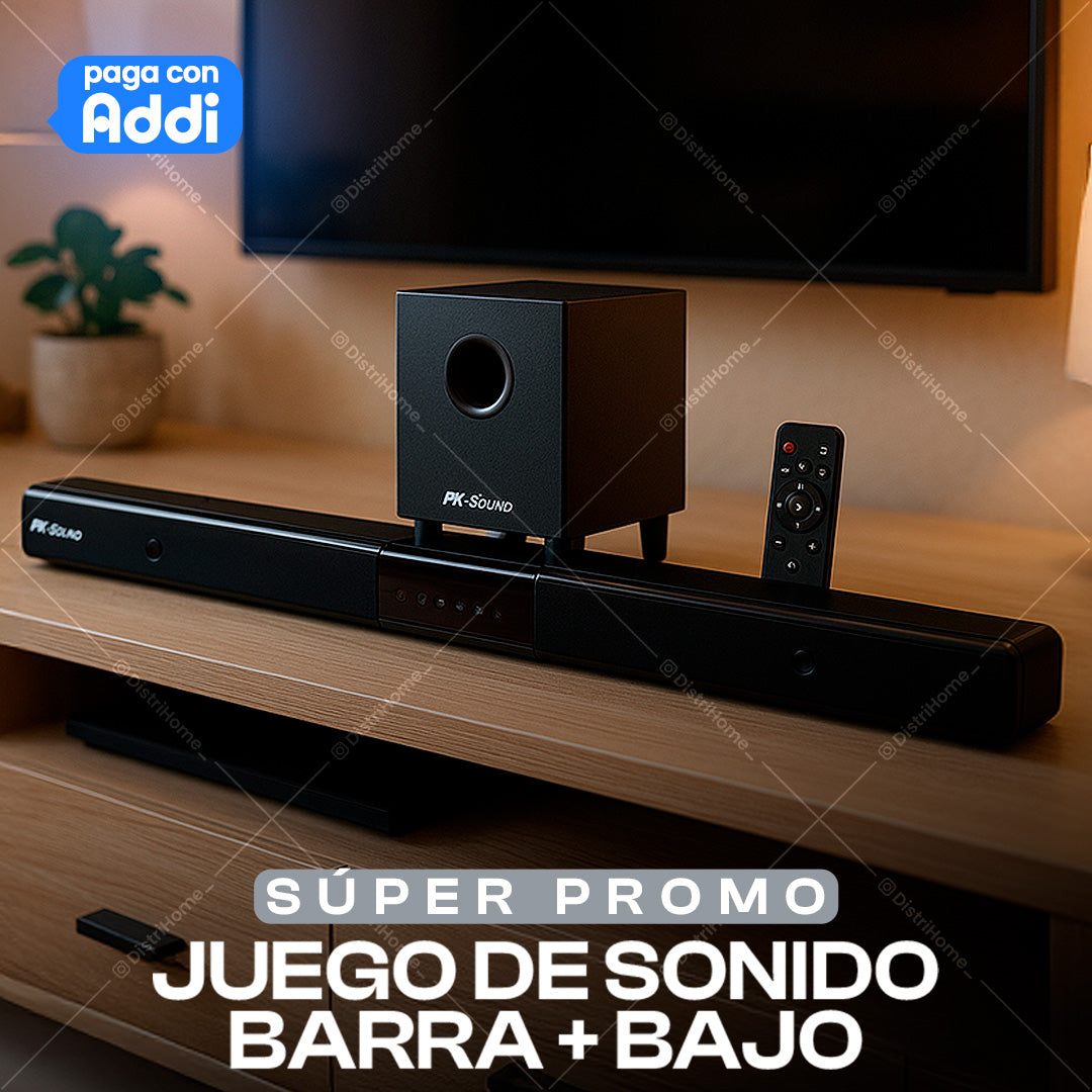 BARRA DE SONIDO + BAJO TEATRO EN CASA