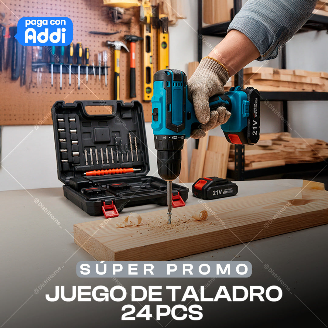 JUEGO DE TALADRO 24 PCS