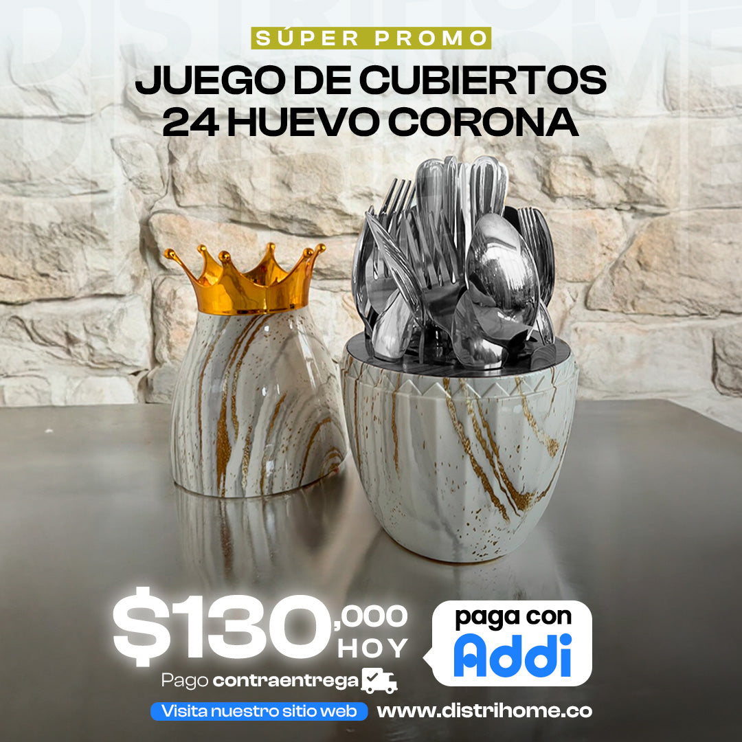 JUEGO DE CUBIERTO CORONA