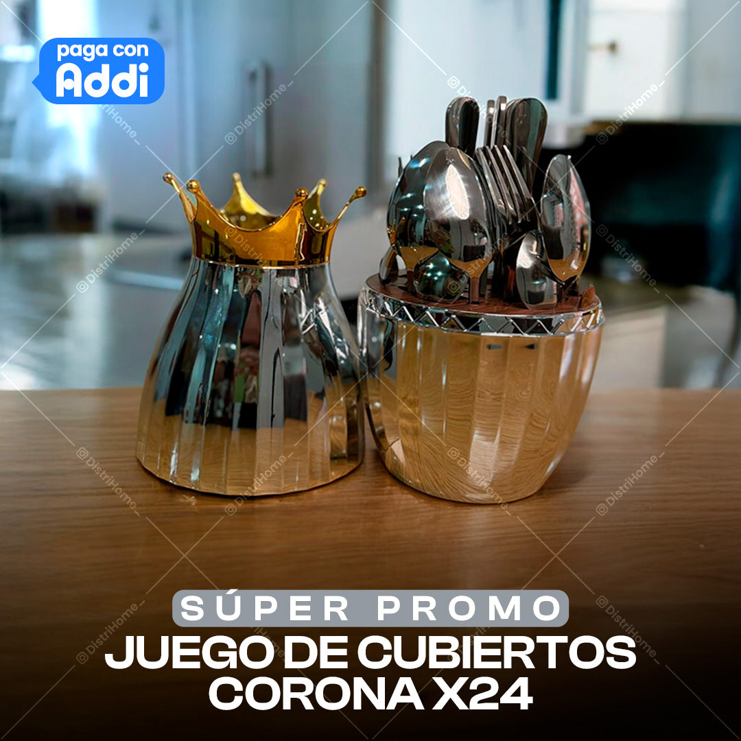 JUEGO DE CUBIERTO CORONA