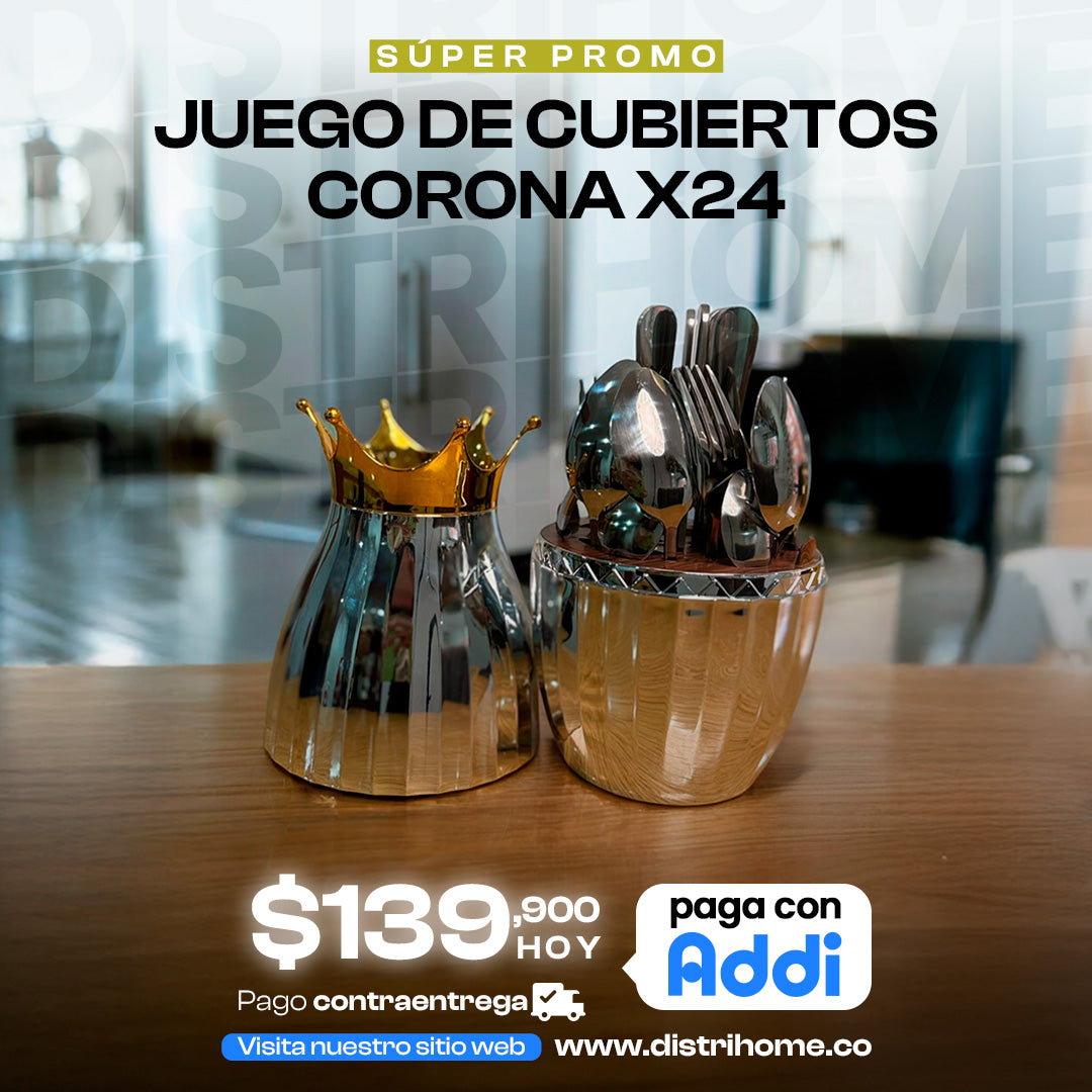 JUEGO DE CUBIERTO CORONA