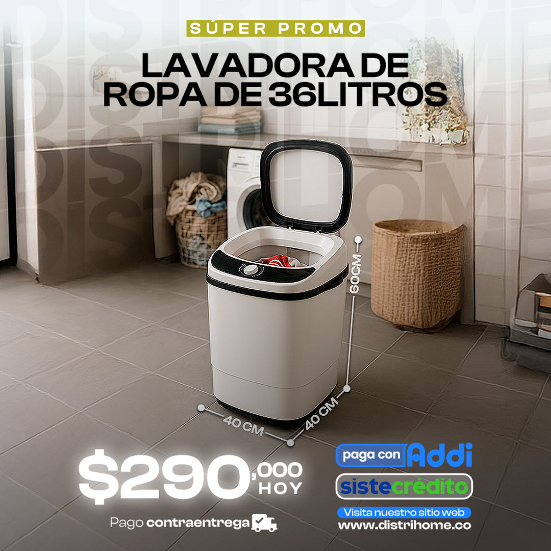 LAVADORA DE 36 LITROS / 5 LIBRAS