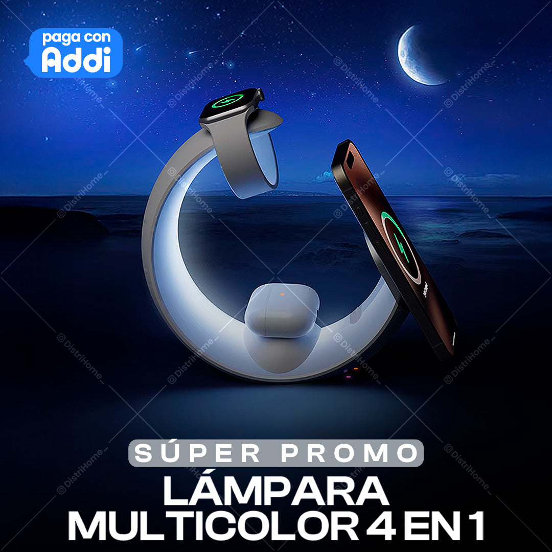 LAMPARA 4 EN 1 MULTICOLOR