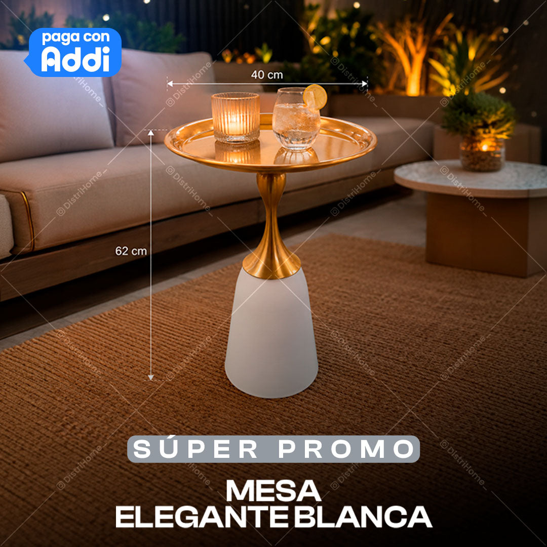MESA ELEGANTE BLANCA