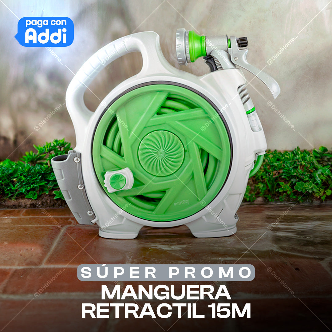 MANGUERA DE 15M RETRACTIL HOGAR