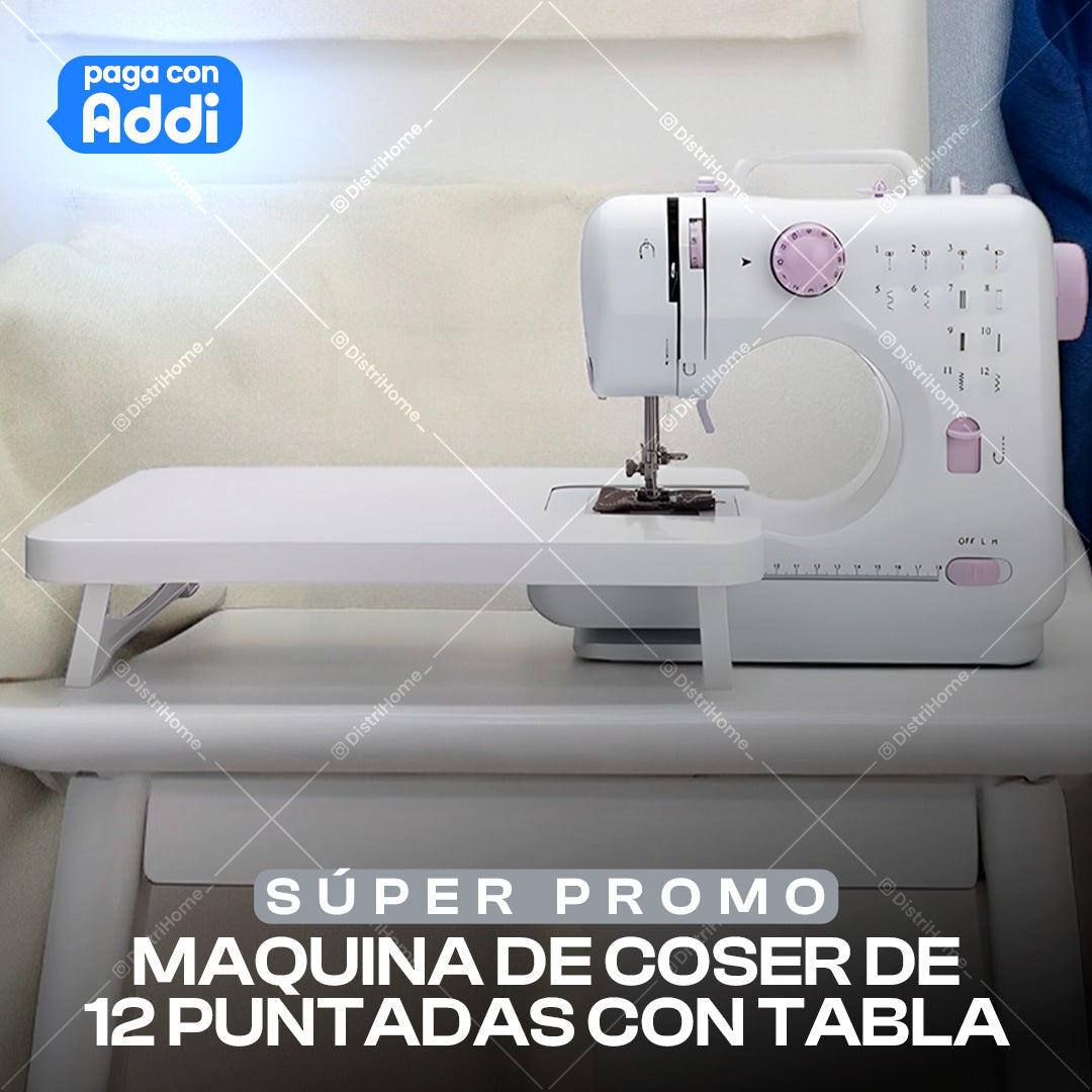 MAQUINA DE COSER 12 PUNTADAS CON TABLA