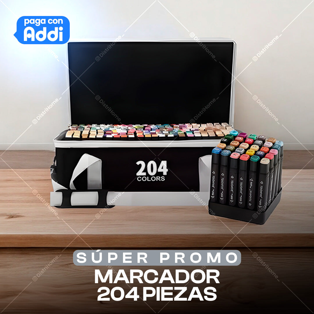 MARCADORES 204 PIEZAS