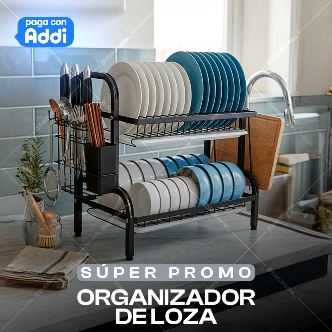 ORGANIZADOR DE LOZA 2 PISOS