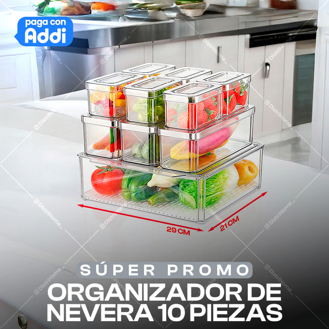 RECIPIENTES X 10 PARA NEVERA