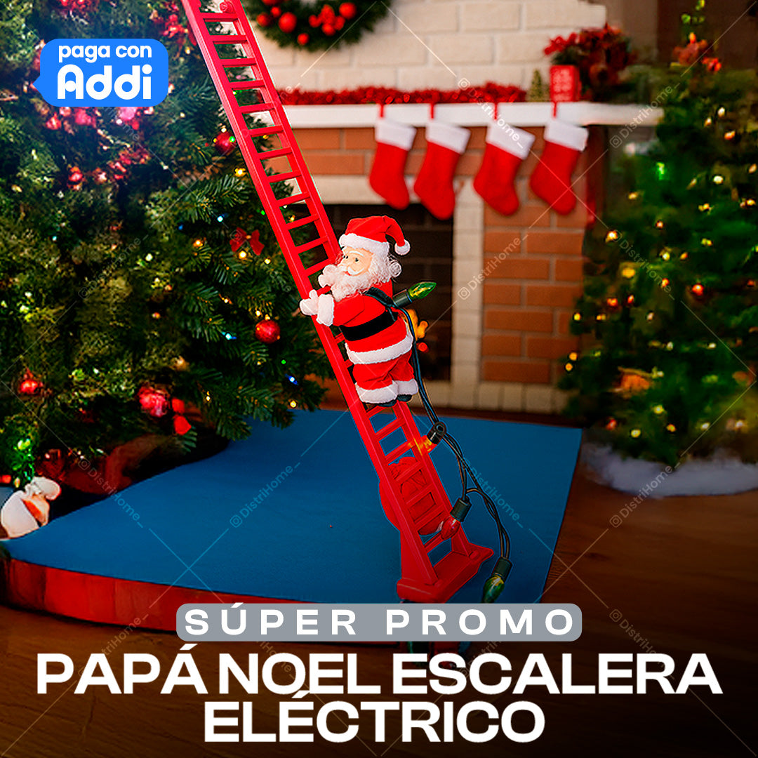 PAPA NOEL ESCALERA ELECTRICO