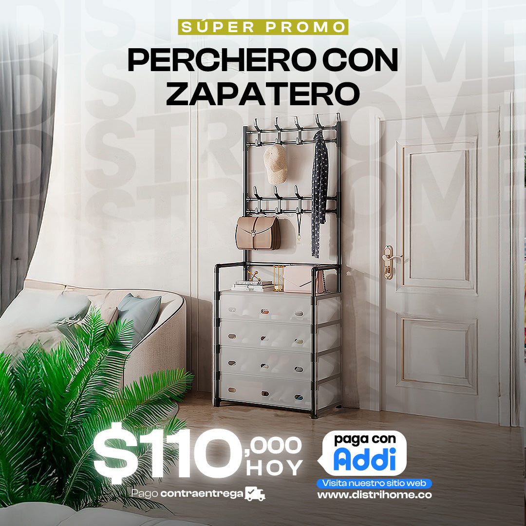 ORGANIZADOR PERCHERO CON LAMINA