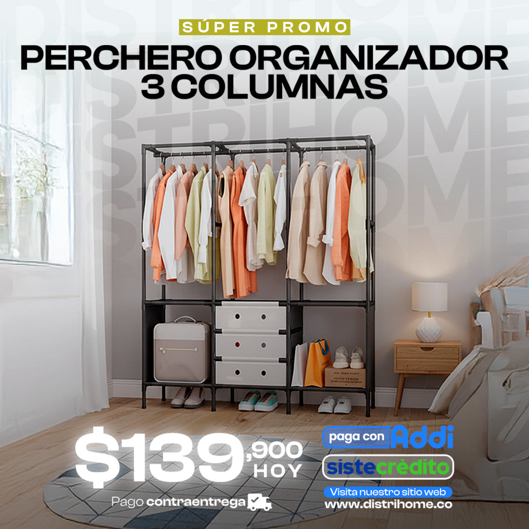 ORGANIZADOR DE PERCHERO DISEÑO 3