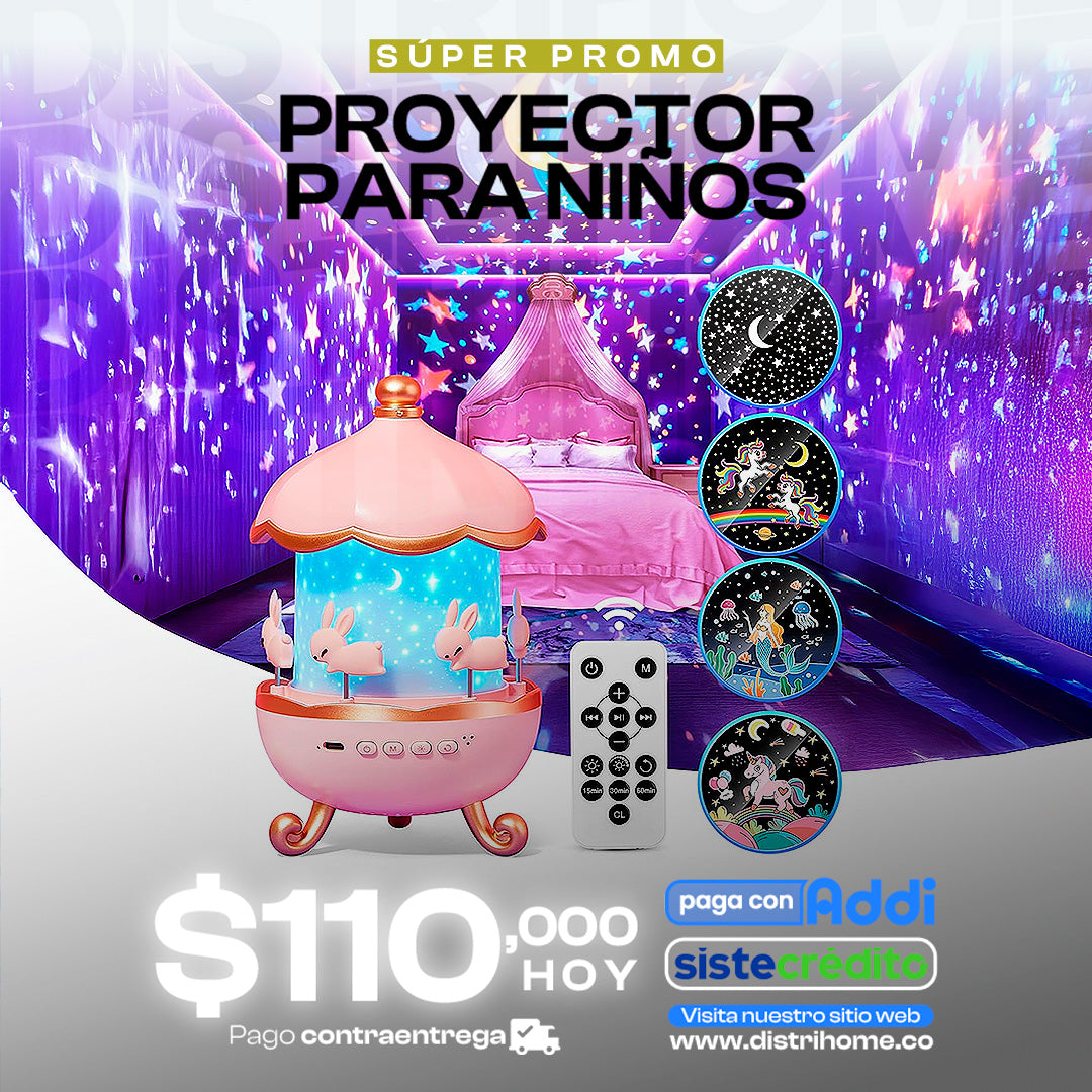 PROYECTOR EN FORMA DE CARRUSEL KIDS