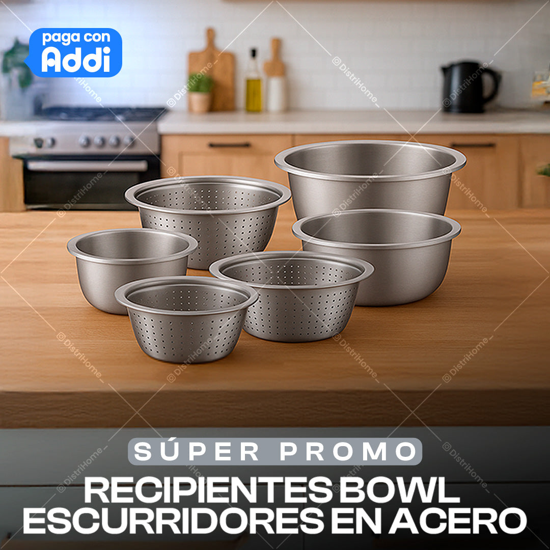 RECIPIENTES BOWL EN ACERO
