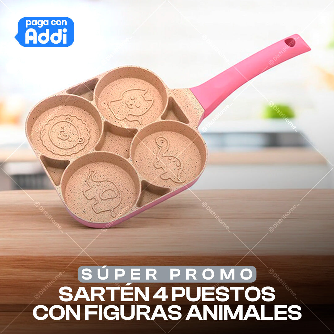 SARTEN 4 PUESTOS ANIMALES