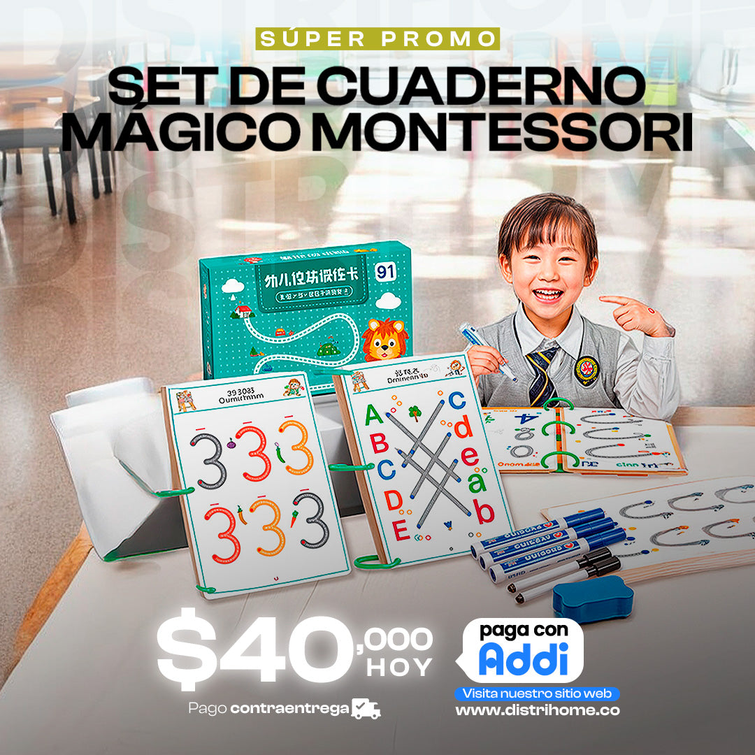 SET DE CUADERNO MONTESSORI
