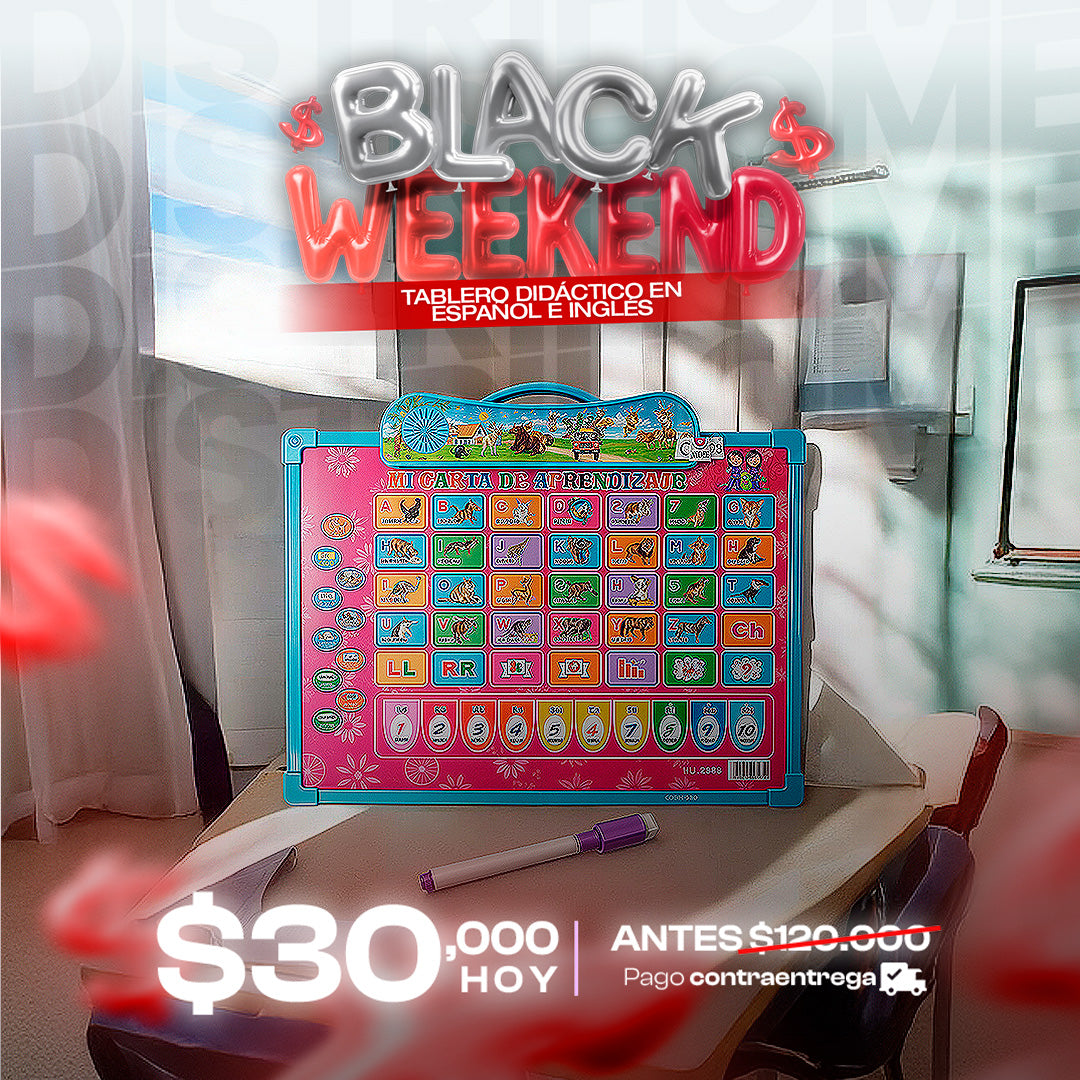 TABLERO DIDÁCTO EN ESPAÑOL E INGLES