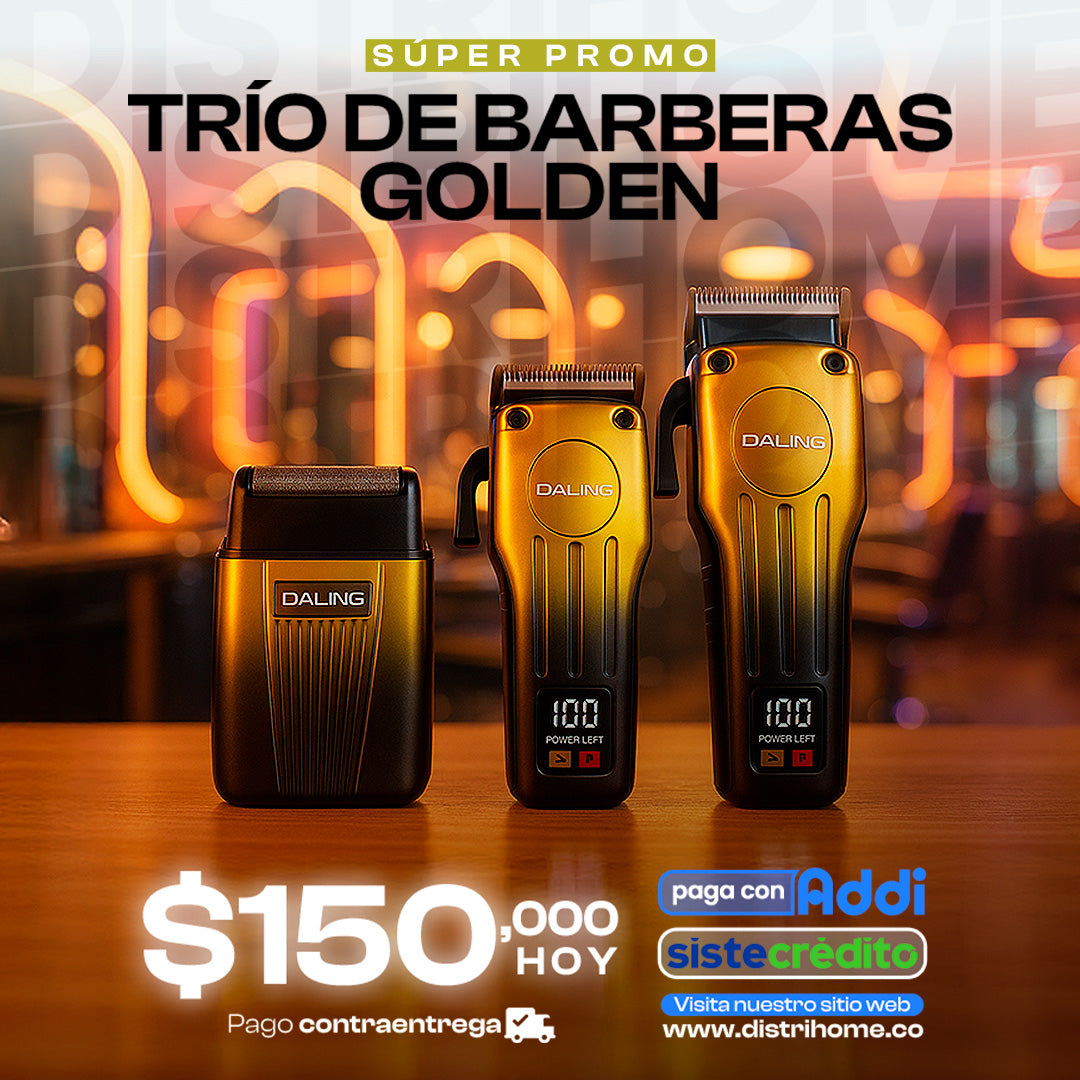 COMBO X3 PELUQUERAS GOLD