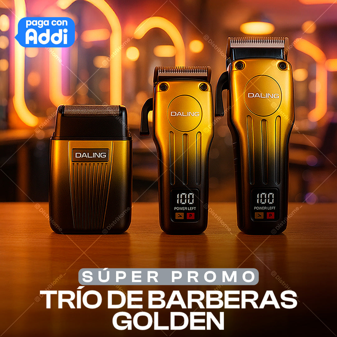 COMBO X3 PELUQUERAS GOLD