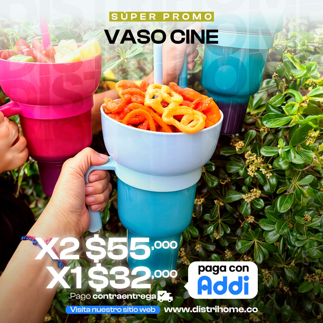 VASO 2 EN 1 CINE