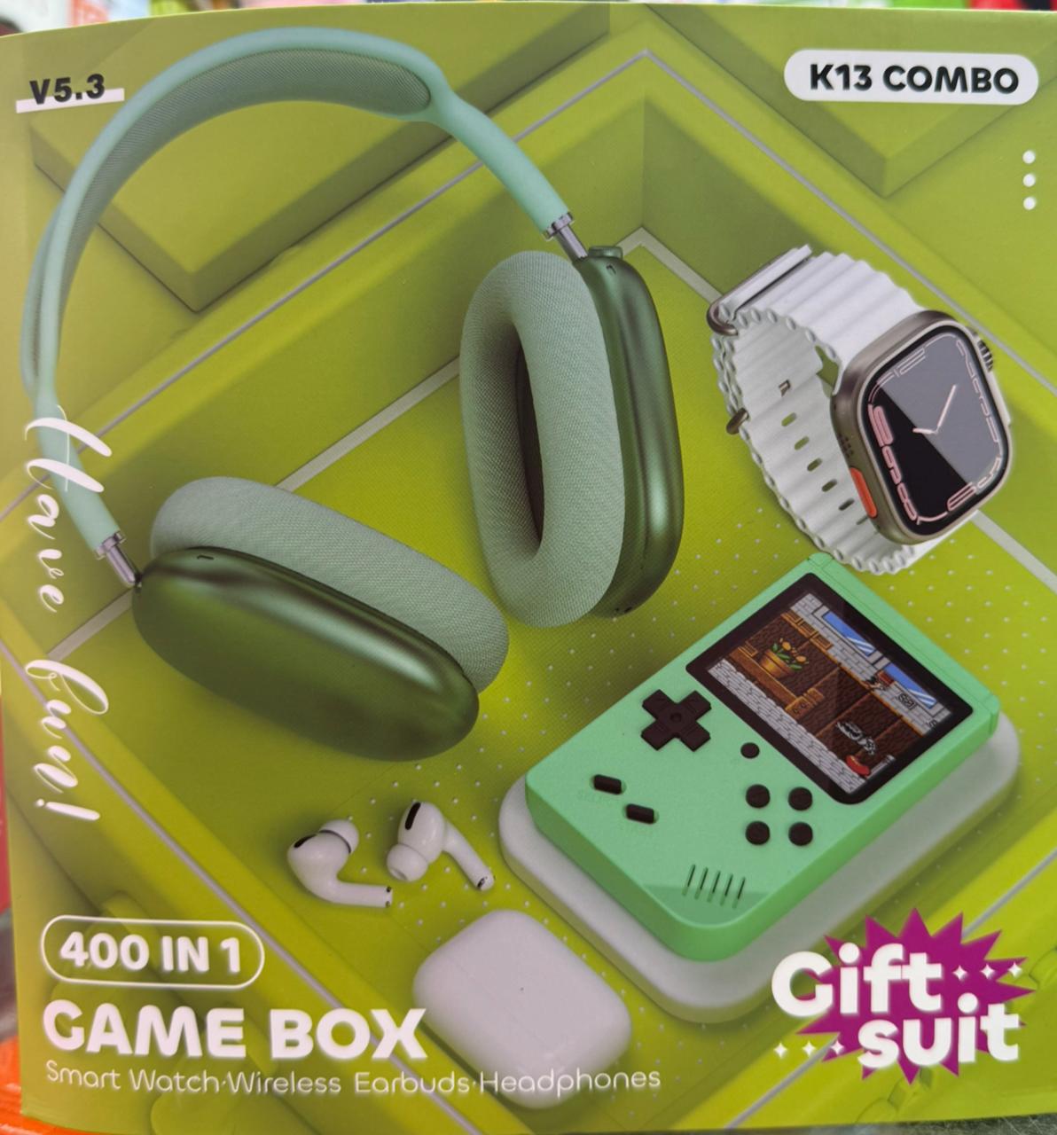 COMBO X4 DIADEMA + RELOJ +GAMBOY + AUDIFONO