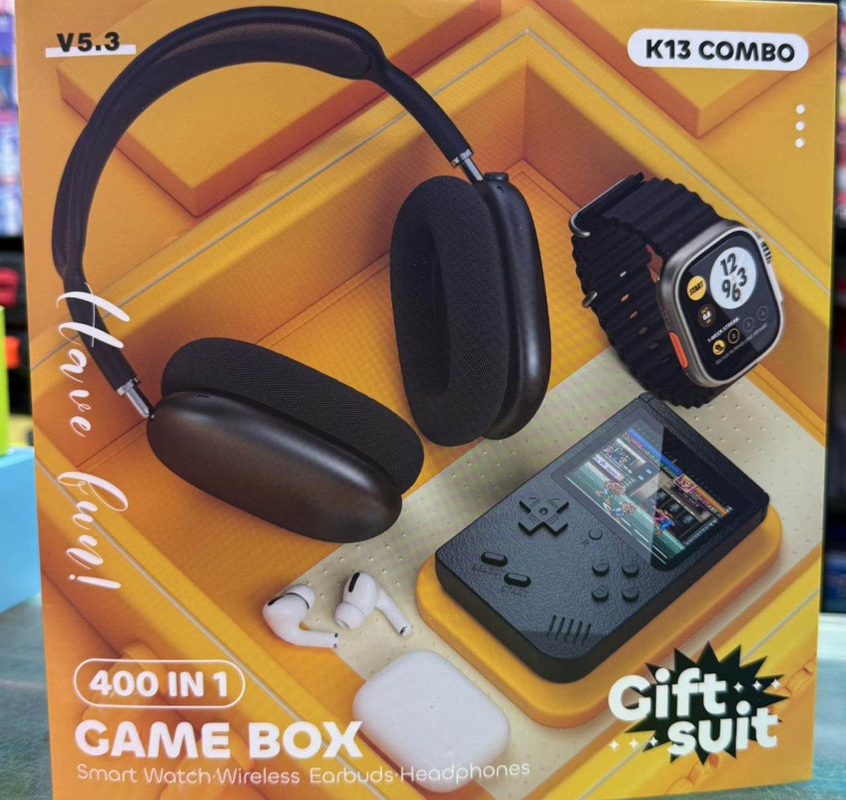 COMBO X4 DIADEMA + RELOJ +GAMBOY + AUDIFONO