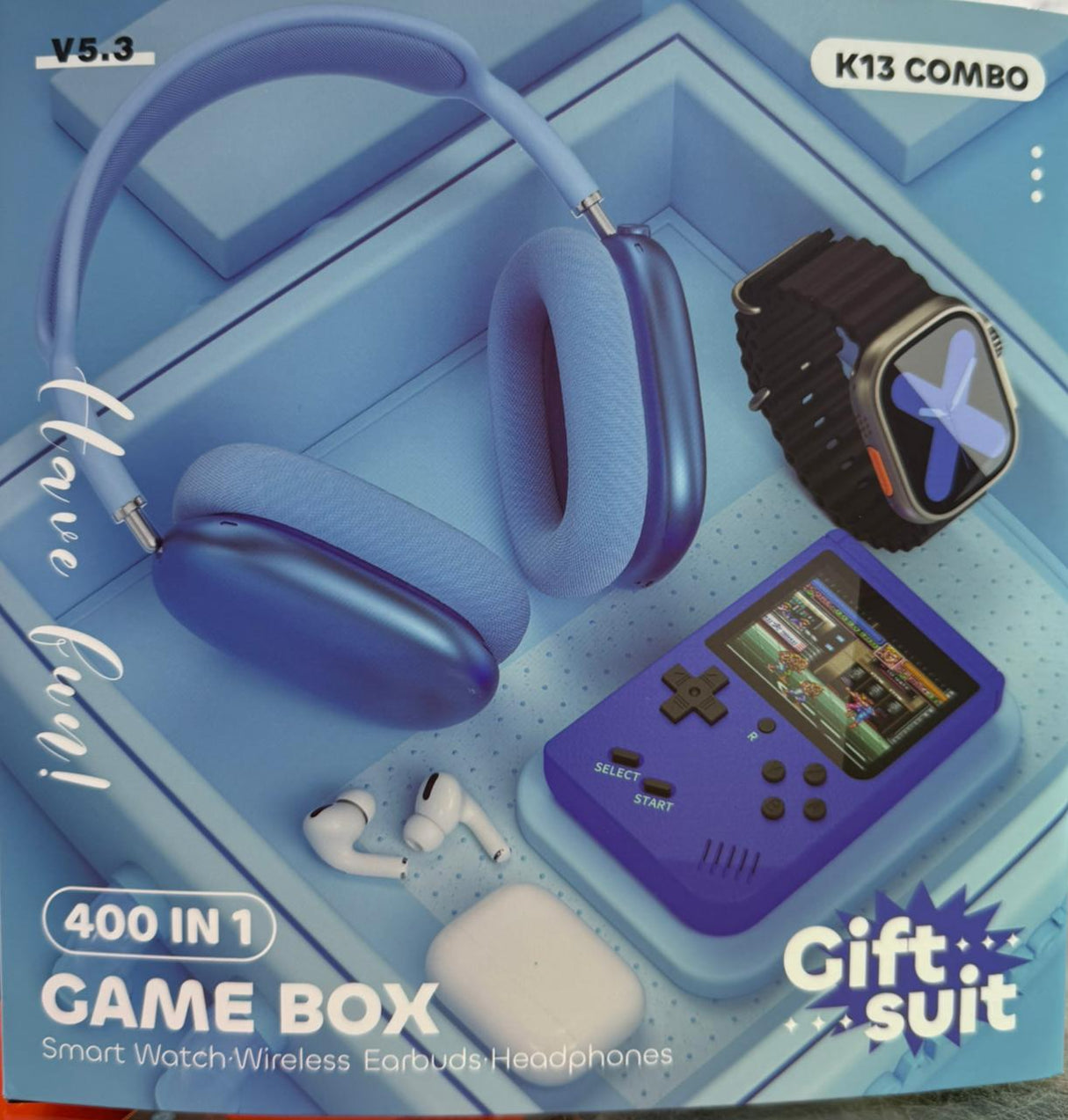 COMBO X4 DIADEMA + RELOJ +GAMBOY + AUDIFONO