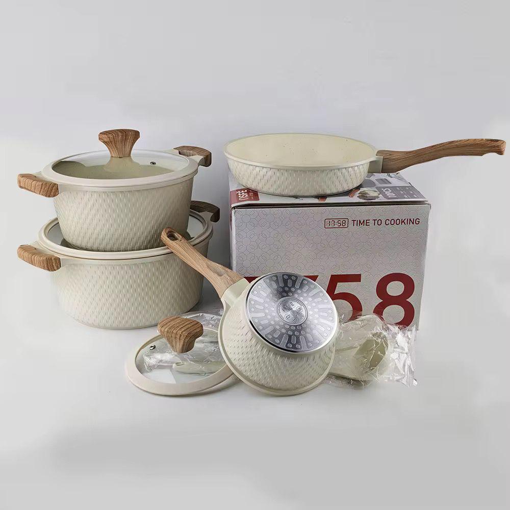 JUEGO DE OLLA CORRUGADA X4 + OBSEQUIO